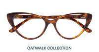 Havana Aspire Harriet Cat-eye Glasses - Flat-lay
