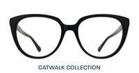 Black Aspire Kyro Cat-eye Glasses - Front