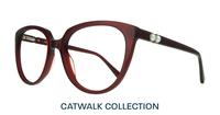 Dark Burgundy Aspire Kyro Cat-eye Glasses - Angle