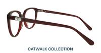 Dark Burgundy Aspire Kyro Cat-eye Glasses - Side