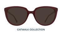 Dark Burgundy Aspire Kyro Cat-eye Glasses - Sun