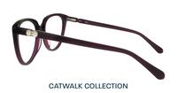 Dark Purple Aspire Kyro Cat-eye Glasses - Side