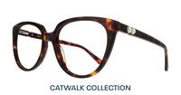 Havana Aspire Kyro Cat-eye Glasses - Angle