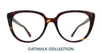 Havana Aspire Kyro Cat-eye Glasses - Front