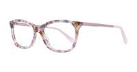 Pink Aspire Luna Rectangle Glasses - Angle