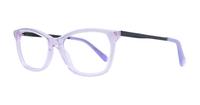 Purple Aspire Luna Rectangle Glasses - Angle