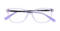 Purple Aspire Luna Rectangle Glasses - Flat-lay