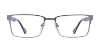 Gunmetal Ben Sherman Brook Rectangle Glasses - Front