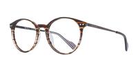 Brown Horn Ben Sherman Fitzroy Round Glasses - Angle