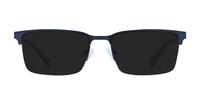 Matte Navy Ben Sherman Goswell Rectangle Glasses - Sun