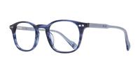 Blue Ben Sherman Lawrence Square Glasses - Angle