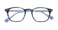 Blue Ben Sherman Lawrence Square Glasses - Flat-lay