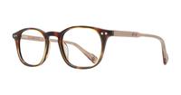 Brown Horn Ben Sherman Lawrence Square Glasses - Angle