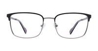 Matte Black/Gunmetal Ben Sherman Norton Rectangle Glasses - Front
