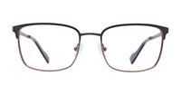 Matte Gunmetal/Brown Ben Sherman Norton Rectangle Glasses - Front