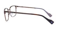 Matte Gunmetal/Brown Ben Sherman Norton Rectangle Glasses - Side