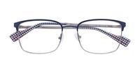 Matte Navy/Gunmetal Ben Sherman Norton Rectangle Glasses - Flat-lay