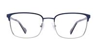 Matte Navy/Gunmetal Ben Sherman Norton Rectangle Glasses - Front