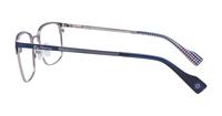 Matte Navy/Gunmetal Ben Sherman Norton Rectangle Glasses - Side