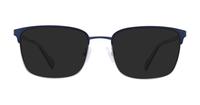Matte Navy/Gunmetal Ben Sherman Norton Rectangle Glasses - Sun
