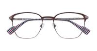 Brown / Gunmetal Ben Sherman Windsor Square Glasses - Flat-lay