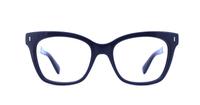 Blue/Silver Bobbi Brown The Caden Square Glasses - Front