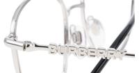 Silver Burberry BE1376 Round Glasses - Detail