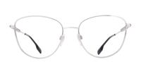Silver Burberry BE1376 Round Glasses - Front