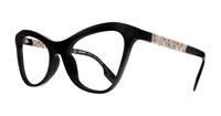 Black Burberry BE2373U Cat-eye Glasses - Angle