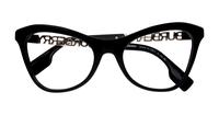 Black Burberry BE2373U Cat-eye Glasses - Flat-lay