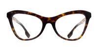 Dark Havana Burberry BE2373U Cat-eye Glasses - Front