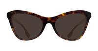 Dark Havana Burberry BE2373U Cat-eye Glasses - Sun