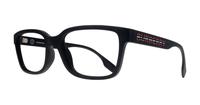 Matte Black Burberry BE2379U Square Glasses - Angle