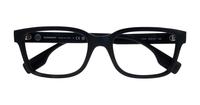 Matte Black Burberry BE2379U Square Glasses - Flat-lay