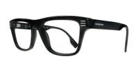 Black Burberry BE2387 Square Glasses - Angle