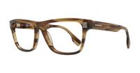 Brown Burberry BE2387 Square Glasses - Angle