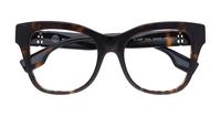 Dark Havana Burberry BE2388 Square Glasses - Flat-lay