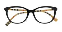Black Burberry BE2389 Square Glasses - Flat-lay