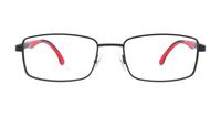 Matt Black Carrera 8842 Rectangle Glasses - Front