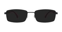 Matt Black Carrera 8842 Rectangle Glasses - Sun