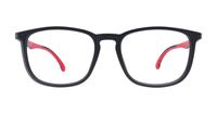 Matt Black Carrera 8844-54 Wayfarer Glasses - Front