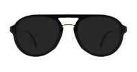 Black/Gold Carrera CA137/V Aviator Glasses - Sun