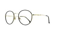 Gold/Black Carrera CA157/V Round Glasses - Angle