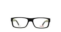 Black / White Carrera CA6180 Rectangle Glasses - Front