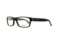 Black/red Carrera CA6180 Rectangle Glasses - Angle