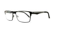 Matt Black Carrera CA7584 Rectangle Glasses - Angle