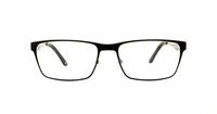 Matt Black Carrera CA7584 Rectangle Glasses - Front