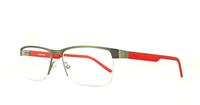 Matt Red Carrera CA8817 Rectangle Glasses - Angle