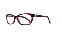 Purple Carvela Allie Rectangle Glasses - Angle