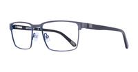 Matte Blue / Black CAT 3004 Rectangle Glasses - Angle